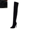 2019 brand Big large sizes 32-48 Women's shoes Boots thin High heels Over The Knee boots woman Red Black party shoes women