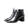 FEDONAS Elegant Women Pointed Toe Ankle Boots Warm Genuine Leather Female Chelsea Short Boots Office Party Basic Shoes Woman