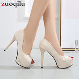 women pumps peep toe platform high heels women shoes wedding bridal shoes 12cm heels party shoes for women zapatos de novia