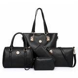 Female Mother Bag 5 Piece Set Luxury Handbags Women Bags Designer Leather Shoulder Bag Purses and Handbags Slanting Bag