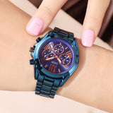 Luxury Rose Gold Women Casual Watch Waterproof Calendar Unique Quartz Business Dress Watches for Female Golden Lady Clock