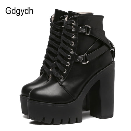 Karinluna Hot Sale Platform Elegant Shoes Women Boots Sexy Extreme Fetish Thin High Heels Party Zip Up Ankle Boots Woman Shoes