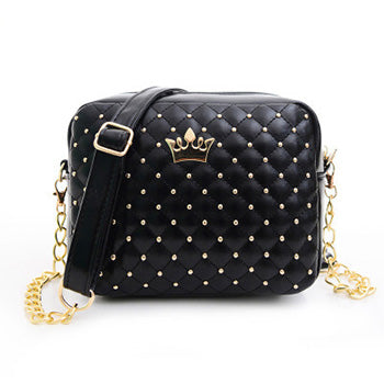 Mara's Dream Small Women Bag Fashion Handbag With Crown Mini Rivet Shoulder Bag Women Messenger Bag 2019 Hot Sale