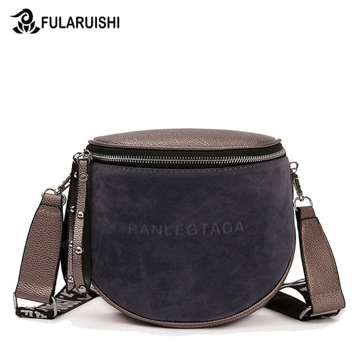 Crossbody Bag For Women 2020 Messemger Bags Pu Leather Shoulder Bag Fashion Famous Brand Lady Semicircle Saddle