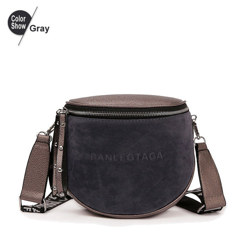 Crossbody Bag For Women 2020 Messemger Bags Pu Leather Shoulder Bag Fashion Famous Brand Lady Semicircle Saddle