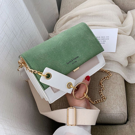 Brand Originality Design Handheld Frosted  bag women 2019 new version of Joker shoulder slung fashion broadband small square bag