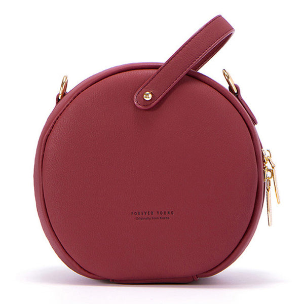 HOT Circular Design Fashion Women Shoulder Bag Leather Women's Crossbody Messenger Bags Ladies Purse Female Round Bolsa Handbag