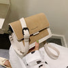 Small bag women 2019 new Korean version of small square bag wide shoulder strap fashion Joker shoulder Messenger bag