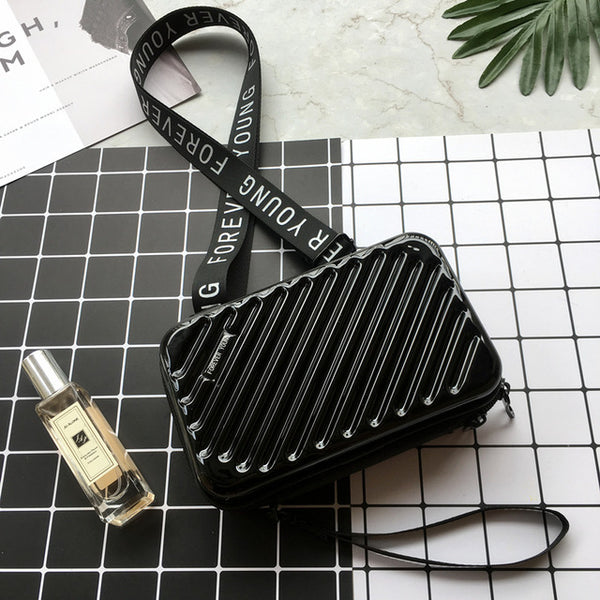 Luxury Hand Bags for Women 2020 New Suitcase Shape Totes Fashion Mini Luggage Bag Women Famous Brand Clutch Bag Mini Box Bag