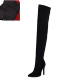 Brand New women's shoes woman Plus Large big size 32-48 over the knee boots thin high heel sexy Party Boots botas de mujer 2019