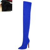 Brand New women's shoes woman Plus Large big size 32-48 over the knee boots thin high heel sexy Party Boots botas de mujer 2019