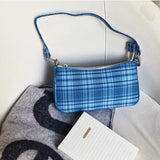 2020 hot sale vintage retro bags designer ladies hand bags French plaid red bag woman elegant small bolsa feminina shoulder bags