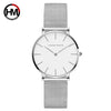 Women Watches Top Brand Luxury Japan Quartz Movement Stainless Steel Sliver White Dial Waterproof Wristwatches relogio feminino