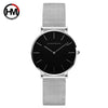 Women Watches Top Brand Luxury Japan Quartz Movement Stainless Steel Sliver White Dial Waterproof Wristwatches relogio feminino