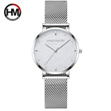 Women Watches Top Brand Luxury Japan Quartz Movement Stainless Steel Sliver White Dial Waterproof Wristwatches relogio feminino