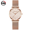 Women Watches Top Brand Luxury Japan Quartz Movement Stainless Steel Sliver White Dial Waterproof Wristwatches relogio feminino