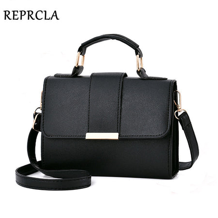 Contrast color Leather Crossbody Bags For Women 2019 Travel Handbag Fashion Simple Shoulder Messenger Bag Ladies Cross Body Bag