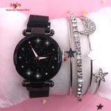 2019 New brand Starry Sky Women Watch Fashion Elegant Magnet Buckle Vibrato Purple Gold Ladies Wristwatch Luxury Women Watches