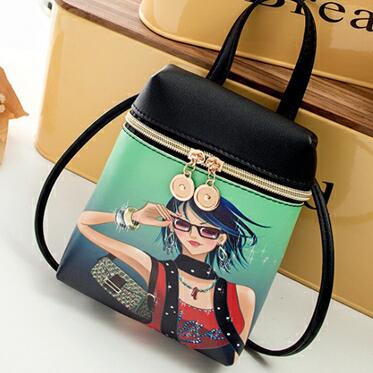 New Women's Mobile Phone Bag Cartoon Female Messenger Shoulder Bags Crossbody Cute Fashion Leather Bags Mini Bear Handbags