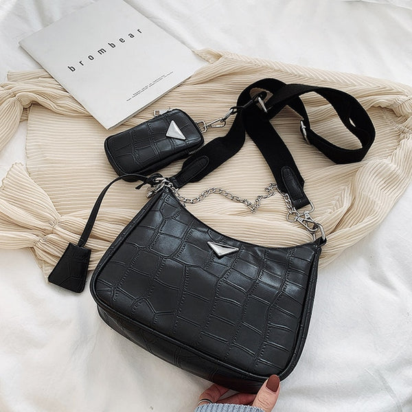 Women Crossbody Bag Causal Luxury Handbags Women Bags Designer With Mini Pocket Luxury Brand Female Shoulder Messenger Bag