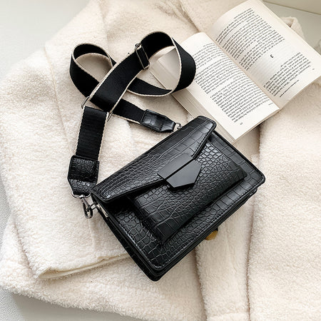 Brand Originality Design Handheld Frosted  bag women 2019 new version of Joker shoulder slung fashion broadband small square bag