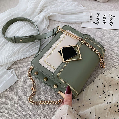 Luxury Brand Handbag 2020 Fashion New High Quality PU Leather Women's Handbag Large Tote bag Lock Chain Shoulder Messenger Bags