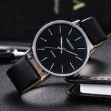 Simple Style White Leather Watches Women Fashion Watch Minimalist Ladies Casual Wrist Watch Female Quartz Clock Reloj Mujer 2019