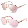 FENCHI sunglasses women uv 400 oculos female glasses sun glasses mirror Pilot Pink feminino zonnebril dames gafas de sol mujer