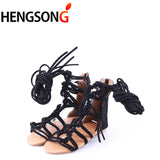 Fashion Knee Length Sexy Cross-Tie Sandal Women Gladiator Sandals Women Cross Strap Tall Sandals Women Boot Sandals Shoes